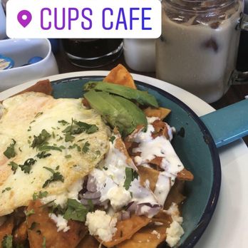 Cups Cafe - Chilaquiles Rojos - Breakfast & Brunch Near Me - Palm Desert, California