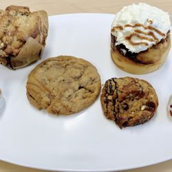 Vintage Dough - Sweetheart Muffin, Cinnamon Roll, Churro Cheesecake Cookie, Chubby Hubby Cookie, Cake Pops