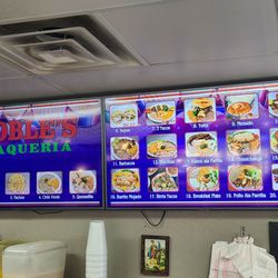 Roble's Taqueria - Menu