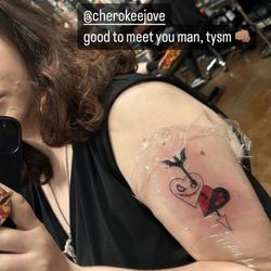 ARTillery Ink Temecula - Joker & Harley DC tattoo by Cherokee