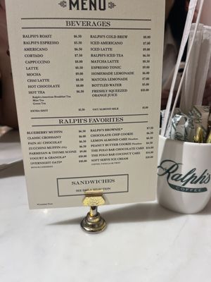 Menu photo 2 Ralph's Coffee New York, NY