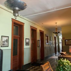 Hallway to elevator