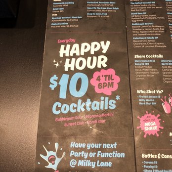 Milky Lane Newcastle - Cocktail Bars Near Me - Newcastle, NSW