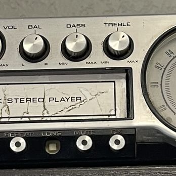 Radio Medics - Old 8 track car stereo in lobby for show - Car Stereo Installation Near Me - Rancho Cordova, California Radio Medics - Old 8 track car stereo in lobby for show - Car Stereo Installation Near Me - Rancho Cordova, California