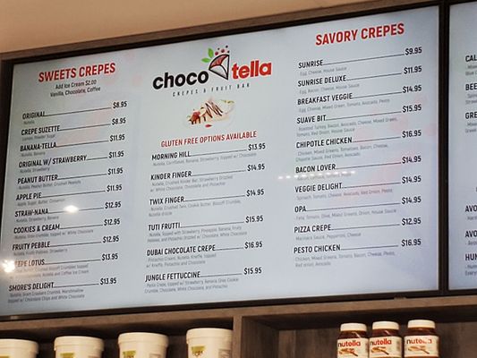 Menu photo 5 Chocotella Crepes Morgan Hill, CA Menu photo 5 Chocotella Crepes Morgan Hill, CA