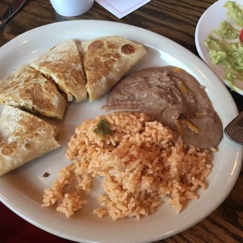 Sylvia's Enchilada Kitchen - kids chicken enchiladas with rice and beans - Mexican Near Me - Houston, Texas