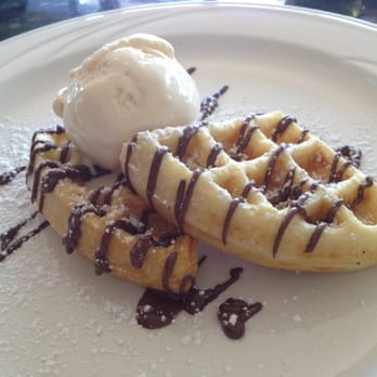 Maple Ave Restaurant - Nutella Waffle with Vanilla Bean ice cream. - New American Near Me - Vienna, Virginia Maple Ave Restaurant - Nutella Waffle with Vanilla Bean ice cream. - New American Near Me - Vienna, Virginia