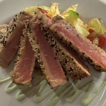 Vintage On 5th - Sesame Soy Glazed Ahi Tuna - New American Near Me - Crystal River, Florida Vintage On 5th - Sesame Soy Glazed Ahi Tuna - New American Near Me - Crystal River, Florida