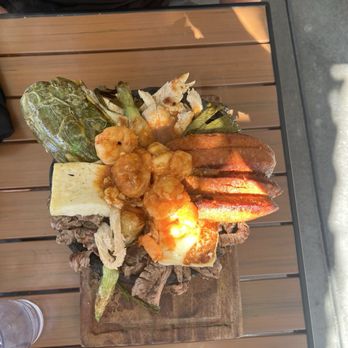 Felipe's - Molcajete with shrimp, chicken and beef - Mexican Near Me - Palm Springs, California Felipe's - Molcajete with shrimp, chicken and beef - Mexican Near Me - Palm Springs, California
