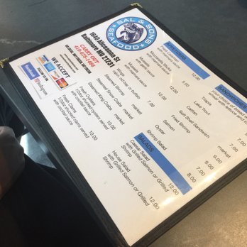 Sal and Sons - Menu - Seafood Near Me - Baltimore, Maryland Sal and Sons - Menu - Seafood Near Me - Baltimore, Maryland