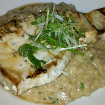 Cafe Hiro - 052513:  Grilled Swordfish w/mushroom risotto... - Italian Near Me - Cypress, California