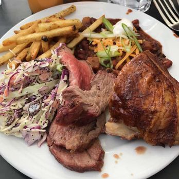 The Mill - Tri tip, chicken, chili beans, coleslaw, fries - Shopping Centers Near Me - Santa Barbara, California