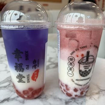 Xing Fu Tang - 18. Strawberry Boba Milk Purple Prosperi-Tea - Bubble Tea Near Me - Duluth, Georgia Xing Fu Tang - 18. Strawberry Boba Milk Purple Prosperi-Tea - Bubble Tea Near Me - Duluth, Georgia