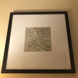 Water damage in the wall art