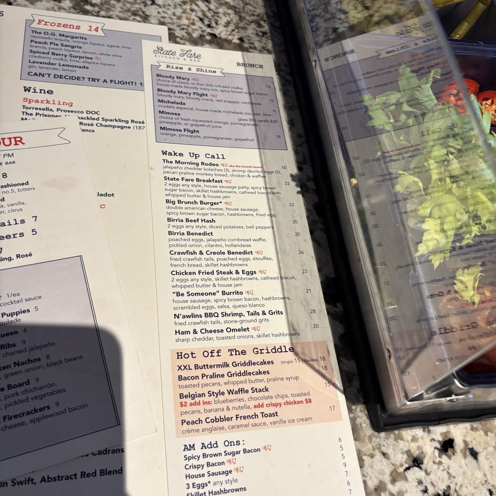 State Fare Kitchen & Bar - Menu - New American Near Me - Houston, Texas State Fare Kitchen & Bar - Menu - New American Near Me - Houston, Texas