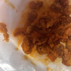 The End Zone - OOPS-ALL FAT -smaller portion than usual. Inedible this order. Buffalo Chick-arrones