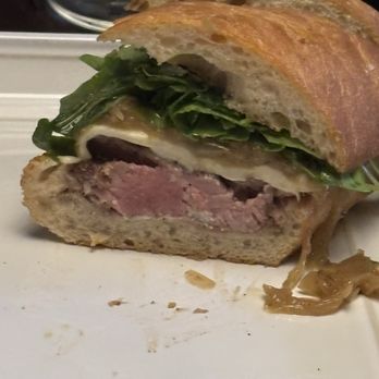 Noble Tavern - Steak sandwich side view - Cocktail Bars Near Me - St. Petersburg, Florida
