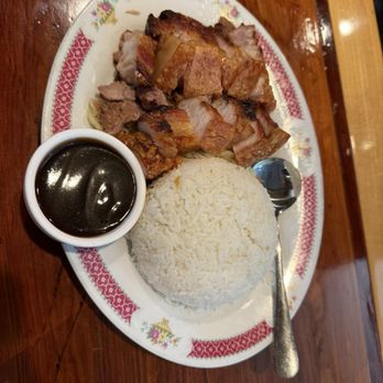 Tim's Kitchen - Crispy Pork Belly Rice Plate - Asian Fusion Near Me - Davis, California