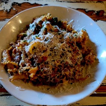 Revelry - Spicy Sausage Pasta. Best dish of the night! - Wine Bars Near Me - Bozeman, Montana Revelry - Spicy Sausage Pasta. Best dish of the night! - Wine Bars Near Me - Bozeman, Montana