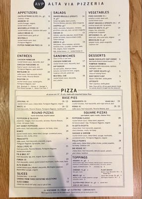Menu photo 4 AVP - Alta Via Pizzeria Pittsburgh, PA Menu photo 4 AVP - Alta Via Pizzeria Pittsburgh, PA