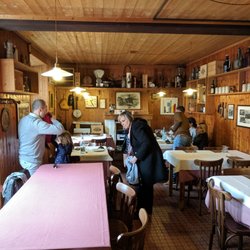 Trattoria del Cacciatore - Inside is rustic and intimate