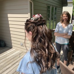 Wedding hair trial