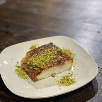 Mangal Turkish Grill - sample of Kazandibi - caramelized milky pudding, a popular traditional Turkish dessert - Steakhouses Near Me - Sunnyvale, California