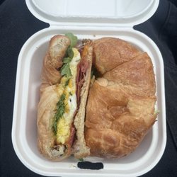 Jones Coffee - Bacon Croissant Egg Sandwich