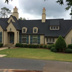 Marietta Roofing company - We recently replaced the roof on this beautiful home. The homeowner opted to upgrade to lifetime architectural shingles.