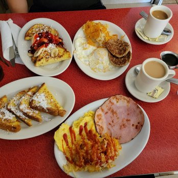 S & G Restaurant - French toast combo (front) and French toast Royale combo (back) - American Near Me - Quantico, Virginia S & G Restaurant - French toast combo (front) and French toast Royale combo (back) - American Near Me - Quantico, Virginia