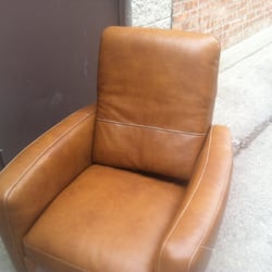 John's Furniture Store - famous maker factory second leather chair