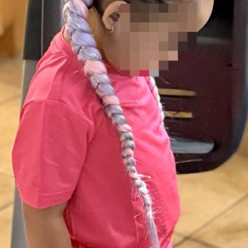 Every Little Strand - Beautiful pink and lavender Dutch braids. - Hair Extensions Near Me - Sun Valley, California Every Little Strand - Beautiful pink and lavender Dutch braids. - Hair Extensions Near Me - Sun Valley, California
