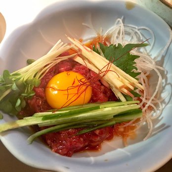 Anjin - Beef tartare - Japanese Near Me - Costa Mesa, California