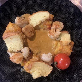 L'Ardoise - Saint Jacques à la plancha, chutney tomates/mangue, brioches - Specialty Food Near Me - Orléans, 45 L'Ardoise - Saint Jacques à la plancha, chutney tomates/mangue, brioches - Specialty Food Near Me - Orléans, 45