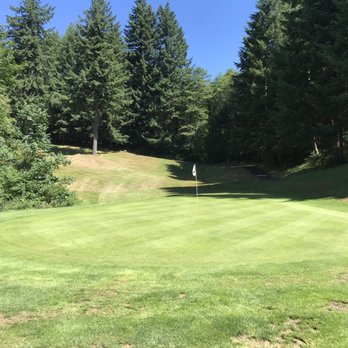 Olalla Valley Golf Course - Par 4 7th- Green of the intense Dog Leg Right - Golf Near Me - Toledo, Oregon Olalla Valley Golf Course - Par 4 7th- Green of the intense Dog Leg Right - Golf Near Me - Toledo, Oregon