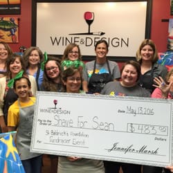 Wine & Design - On May 13th, we were able to raise $483 for the St. Baldrick's Foundation!