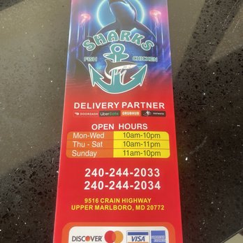 Shark’s Fish And Chicken - Menu - Chicken Wings Near Me - Upper Marlboro, Maryland Shark’s Fish And Chicken - Menu - Chicken Wings Near Me - Upper Marlboro, Maryland
