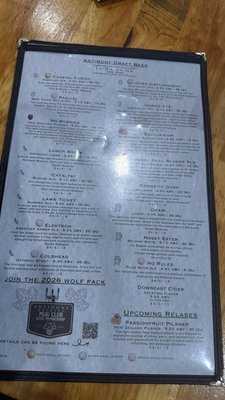 Menu photo 2 Antimony Brewing Lenox, MA Menu photo 2 Antimony Brewing Lenox, MA