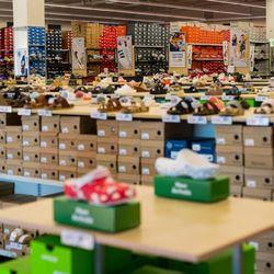 Rack Room Shoes - Wide Shot of Interior of Store