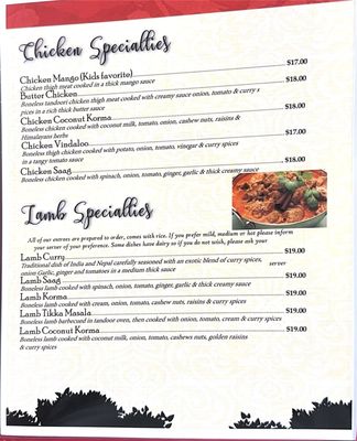 Menu photo 2 Himalayan Kitchen Sheridan, WY Menu photo 2 Himalayan Kitchen Sheridan, WY