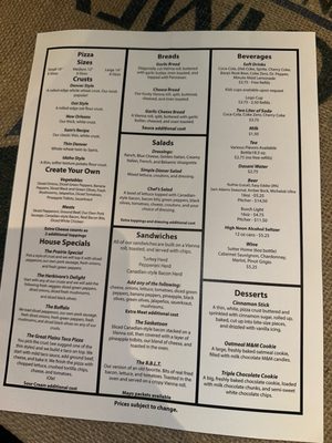 Menu photo 1 The Great Plains Sauce & Dough Ames, IA Menu photo 1 The Great Plains Sauce & Dough Ames, IA