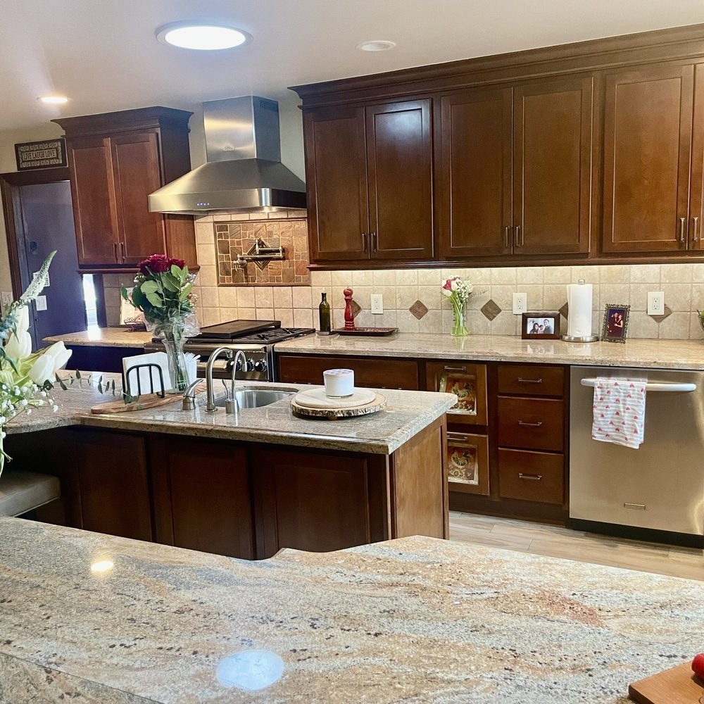 Mr Restoration - Another view with my kitchen island - Damage Restoration Near Me - La Puente, California Mr Restoration - Another view with my kitchen island - Damage Restoration Near Me - La Puente, California