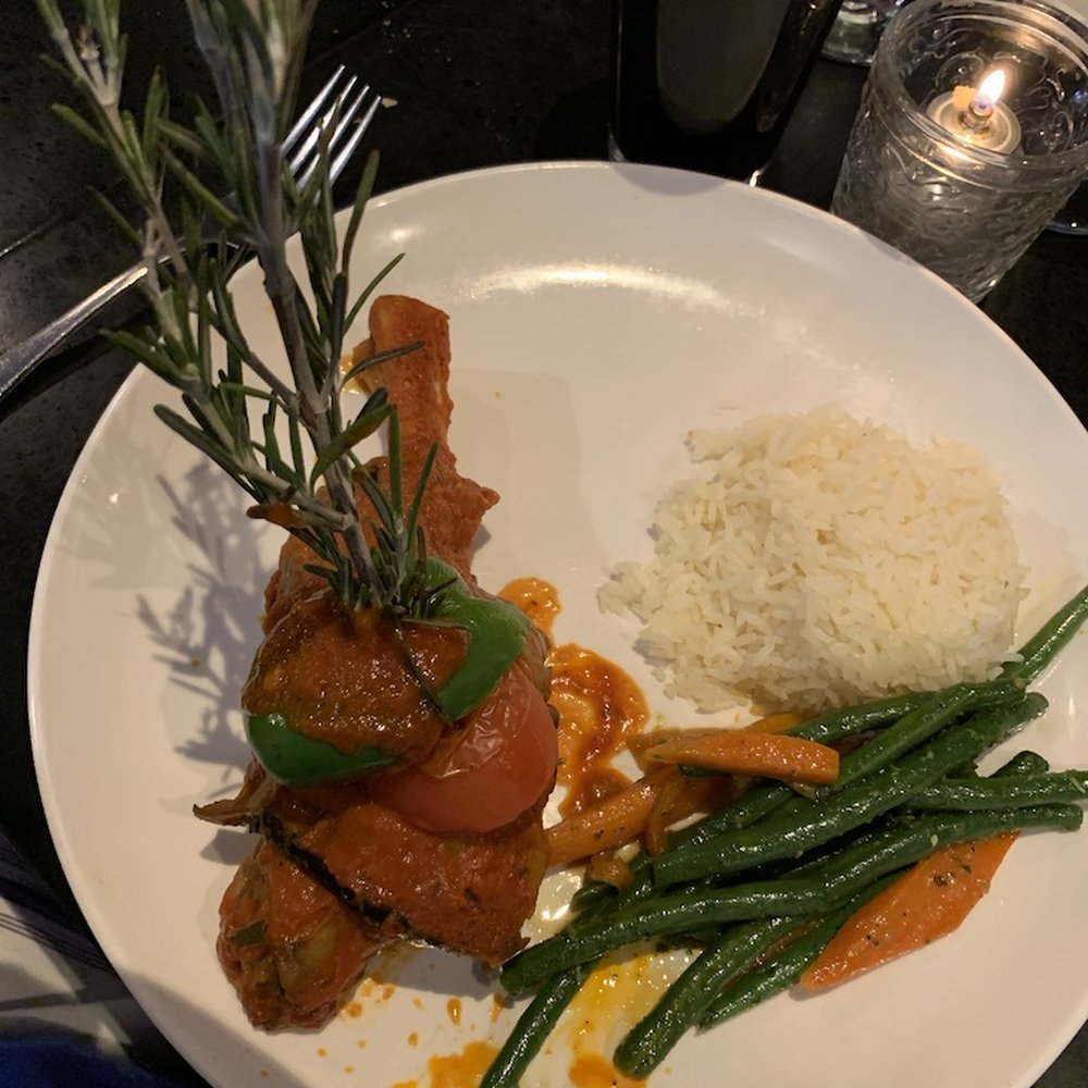Cafe Mediterranean - Lamb shank with fresh rosemary. - Mediterranean Near Me - Cincinnati, Ohio Cafe Mediterranean - Lamb shank with fresh rosemary. - Mediterranean Near Me - Cincinnati, Ohio