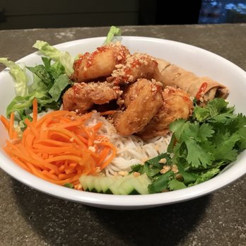 Singhs - Shrimp vermicelli! Colorful cute thing ain't it? - Vietnamese Near Me - San Antonio, Texas