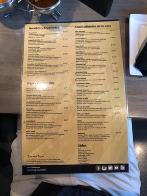 Menu photo 5 Cielo Mexican Restaurant Braintree, MA