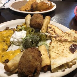 Francisco's Mexican Restaurant - Fiesta Platter and Chiles Relleno.