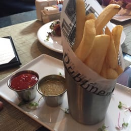 Fries with curry sauce on the side, pretty basic Fries with curry sauce on the side, pretty basic
