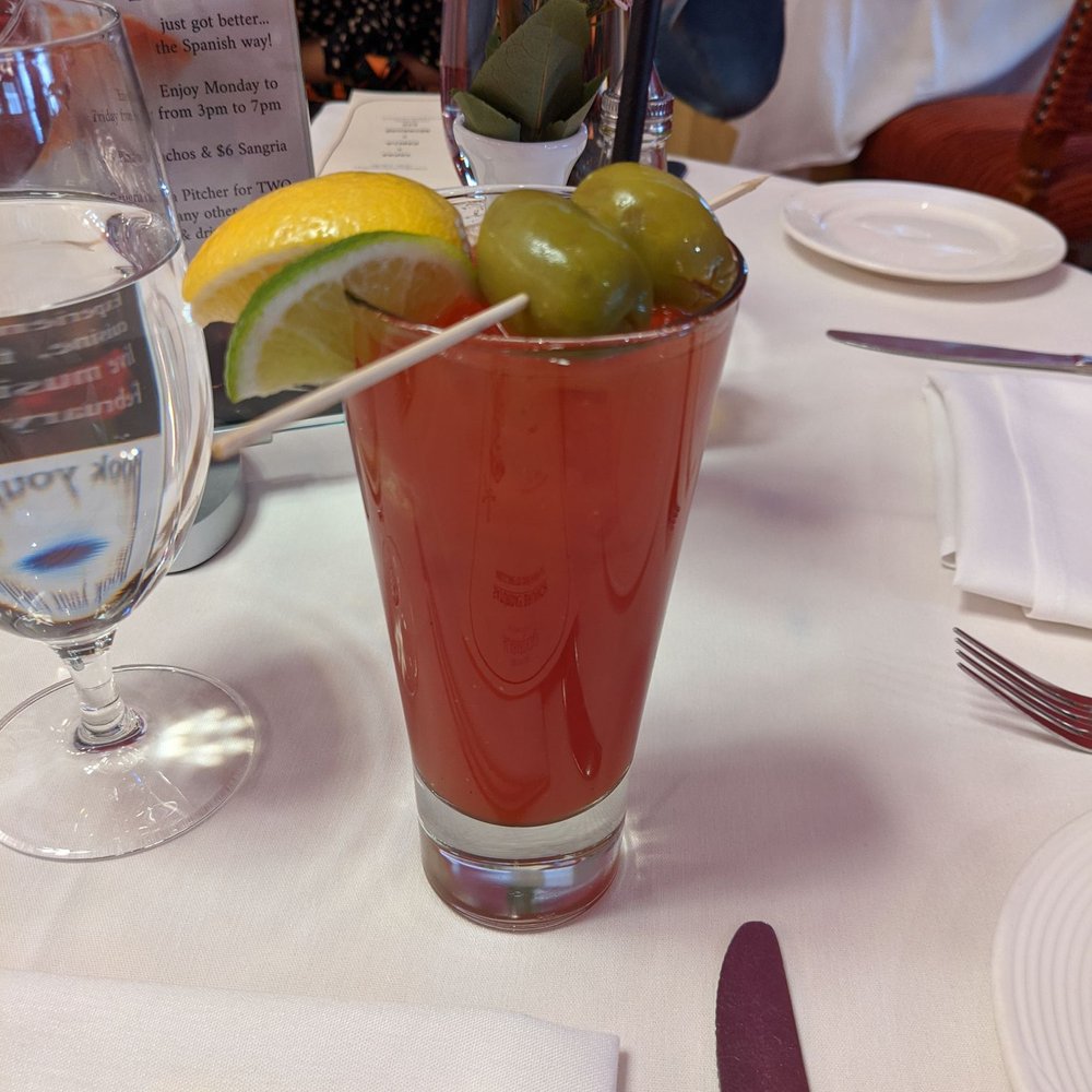 Taberna del Alabardero - Brunch bloody Mary  Kind of watery a little spicy - Spanish Near Me - Washington, DC, District of Columbia