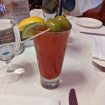 Taberna del Alabardero - Brunch bloody Mary  Kind of watery a little spicy - Spanish Near Me - Washington, DC, District of Columbia