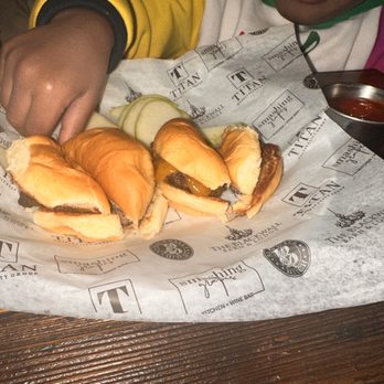 The Lodge Annapolis - Dry sliders with cheese - American Near Me - Annapolis, Maryland